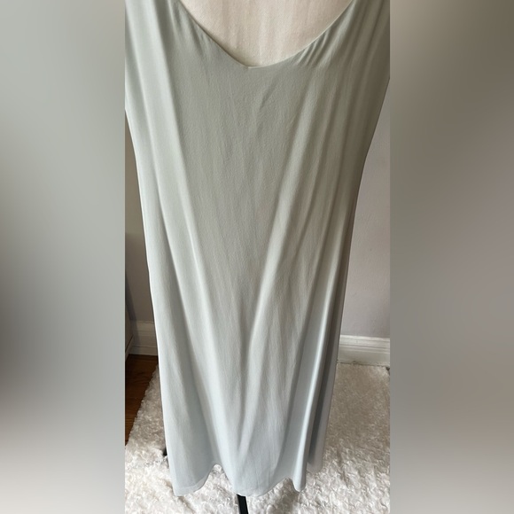 Eileen Fisher light blue 100%silk maxi tank dress size medium - Picture 6 of 10